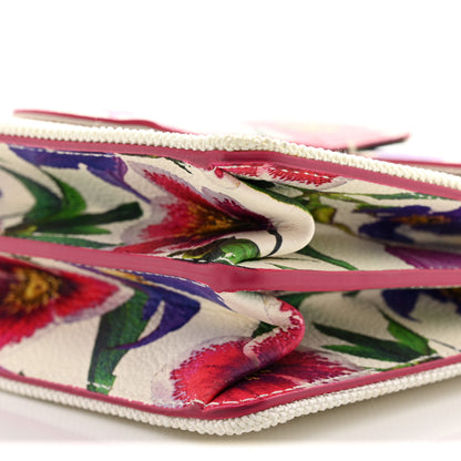 Salvatore Ferragamo Canvas Calfskin Thalia Crossbody Bag White Multicolor 10 of 12