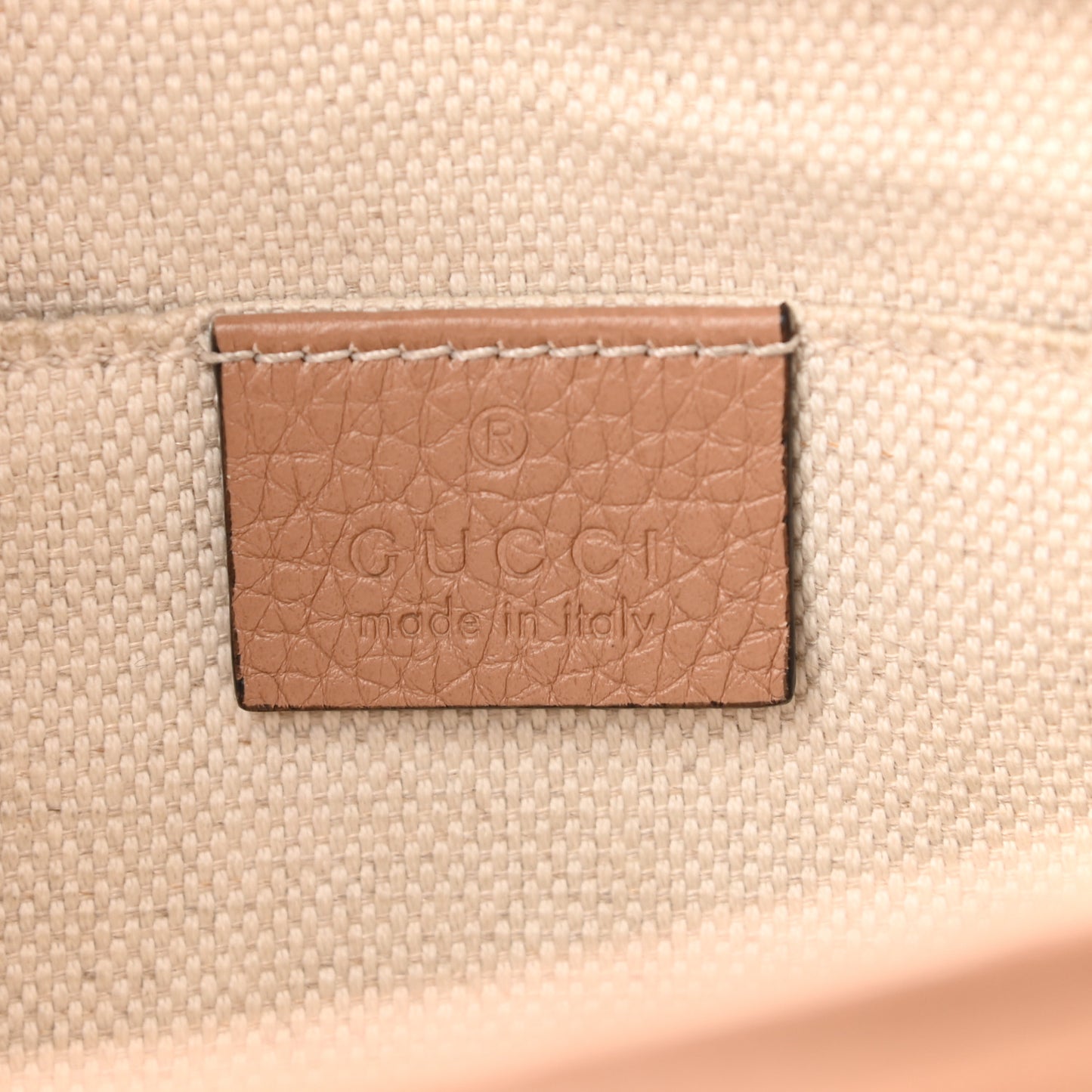Pebbled Calfskin Small Soho Disco Bag Camelia