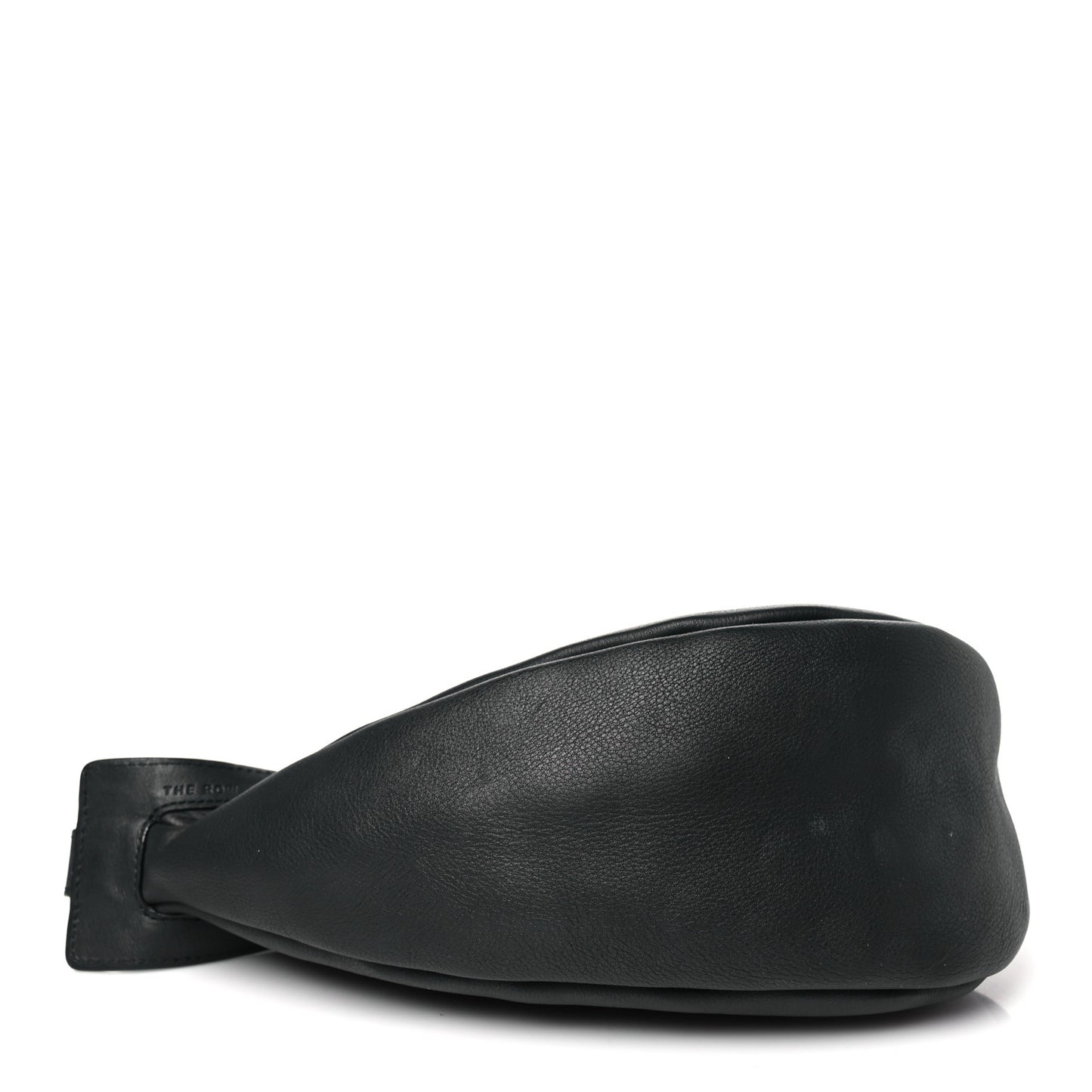 Grained Calfskin Small Slouchy Banana Bag Black