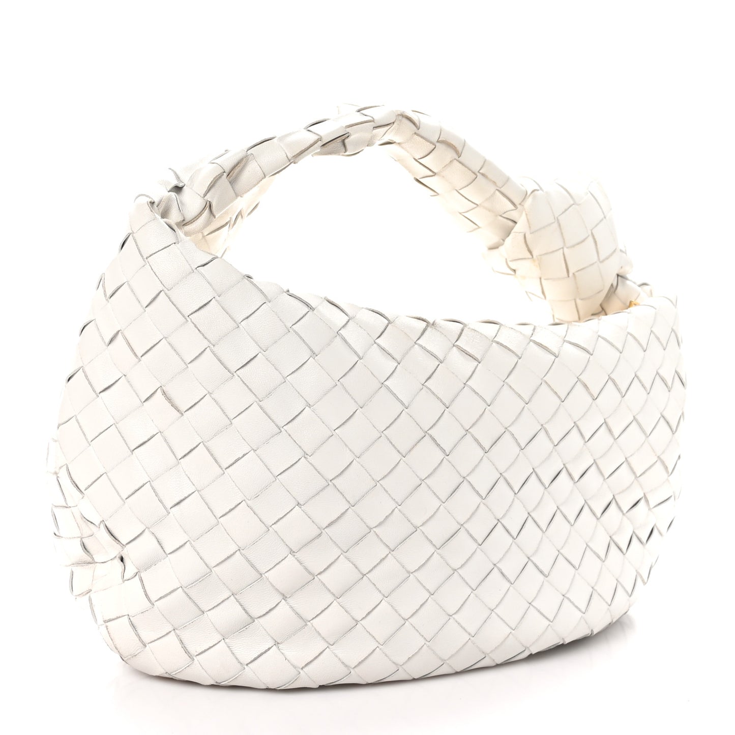 Nappa Intrecciato Teen Jodie Hobo White