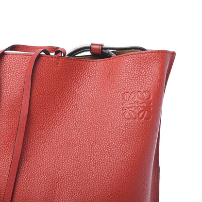 Loewe Calfskin Gate Bucket Bag Scarlet Burnt Red 10 of 10