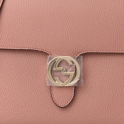 Gucci Dollar Calfskin Medium Interlocking G Top Handle Shoulder Bag Soft Pink 8 of 10