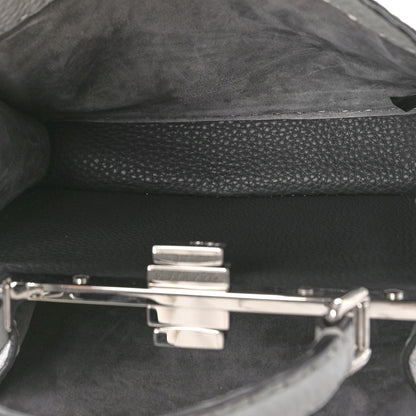 Fendi Cuoio Romano Selleria Bi-Color Small Peekaboo I SEE U Satchel Ghiaccio Asfalto 4 of 7