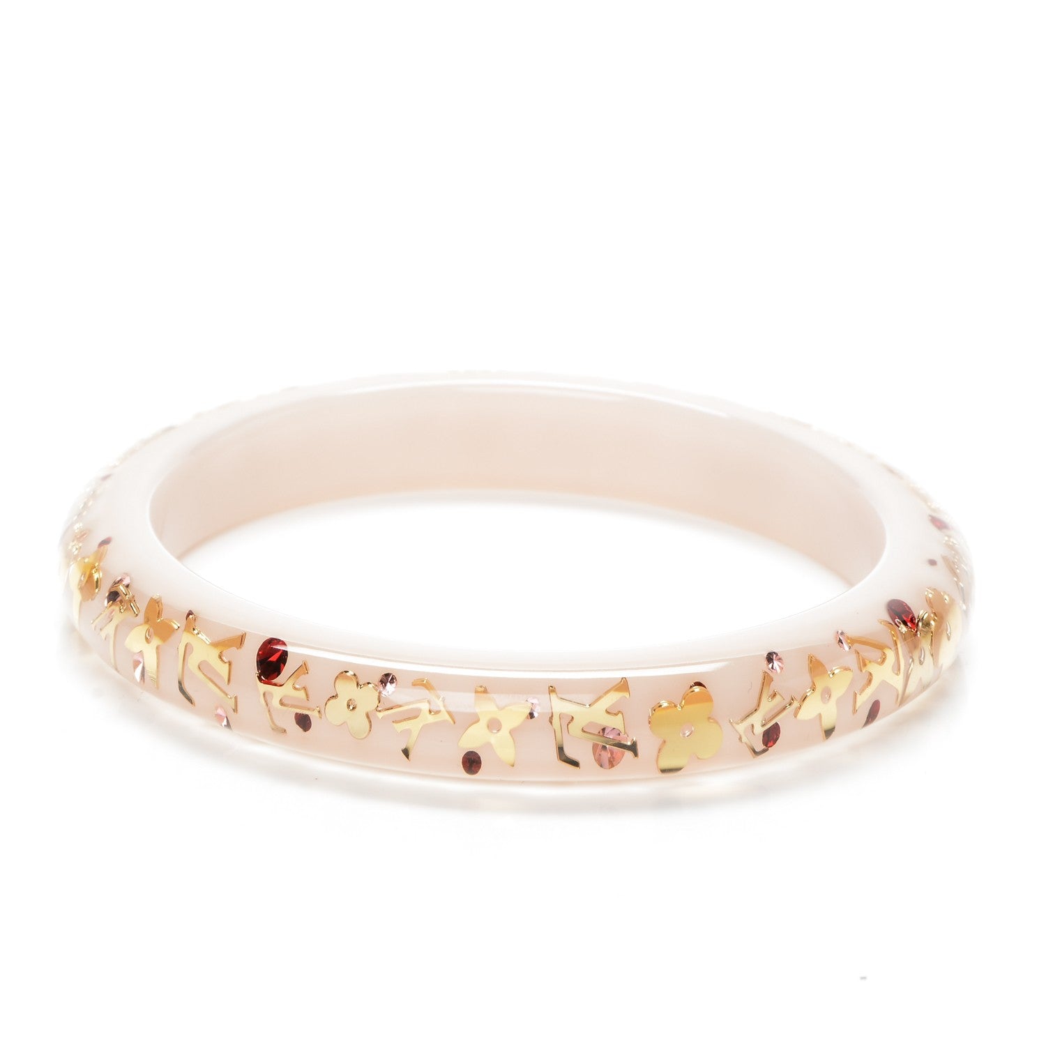 Louis Vuitton Resin Swarovski Medium Inclusion Bracelet PM Nacre 3 of 3