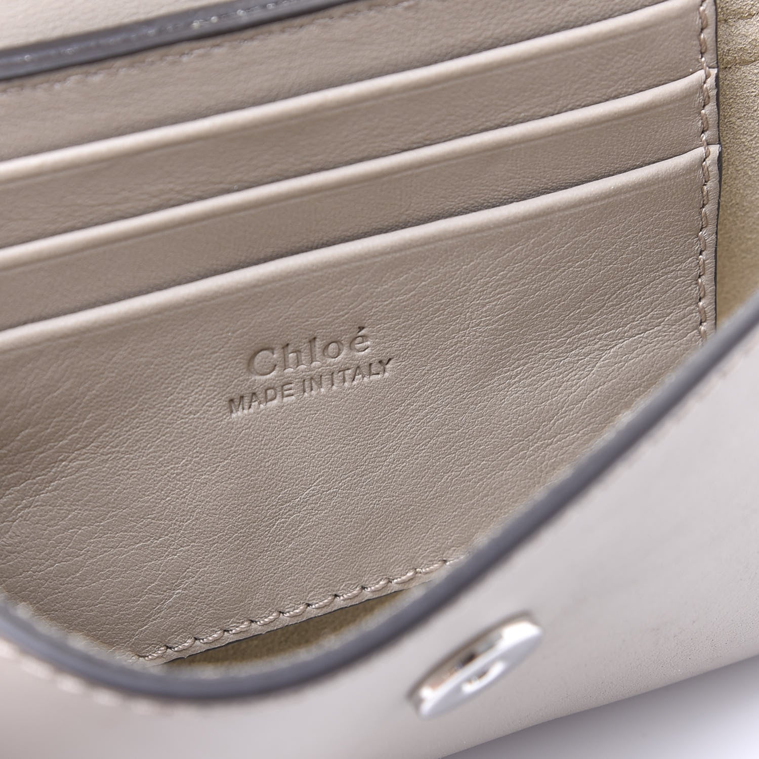 Chloe Suede Calfskin Mini Faye Shoulder Bag Motty Grey 5 of 10