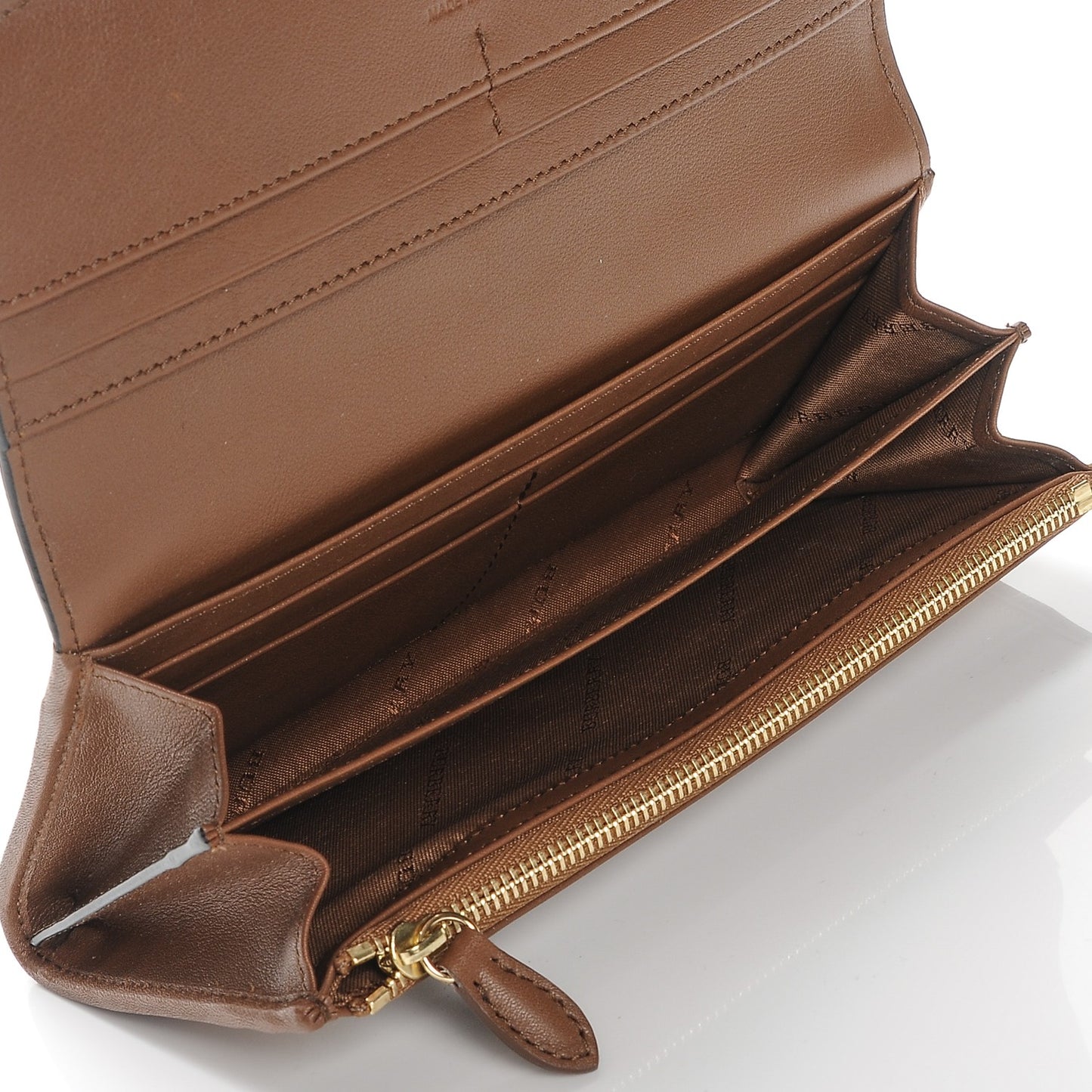 Calfskin Horseferry Check Porter Continental Wallet Tan