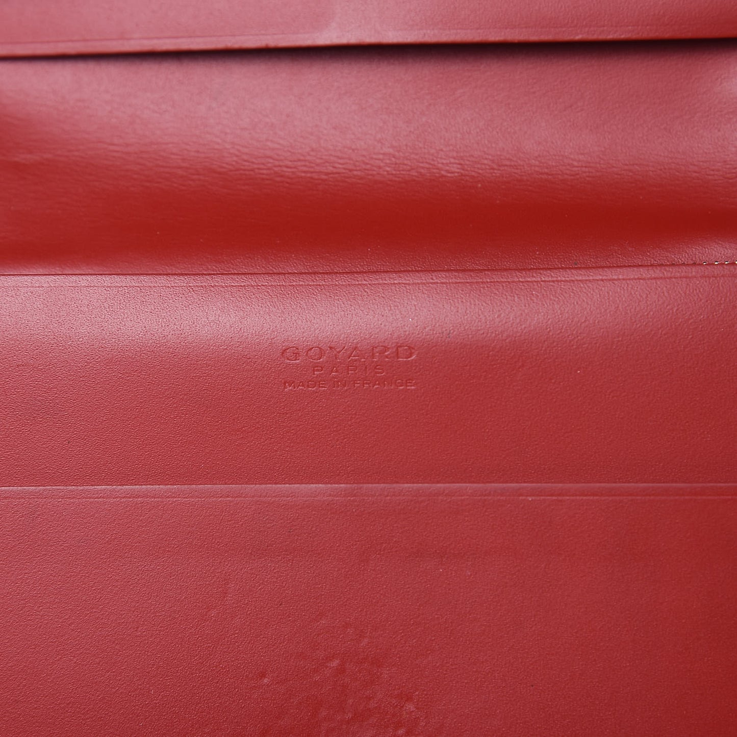 Goyardine Richelieu Wallet Red