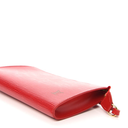 Louis Vuitton Epi Pochette Accessories 24 Castillan Red 7 of 10