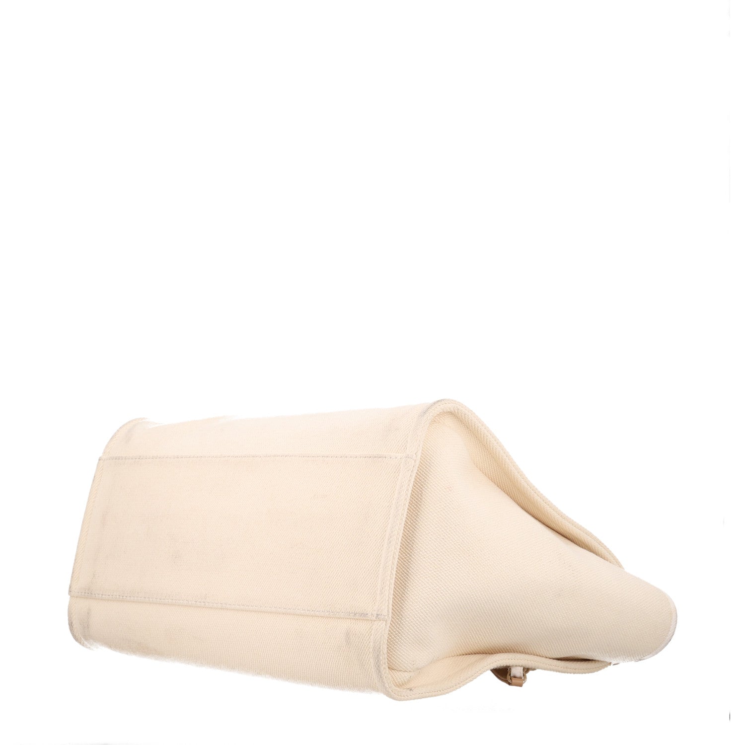 Chanel Canvas Pearl Medium Deauville Tote Ecru Beige 10 of 10