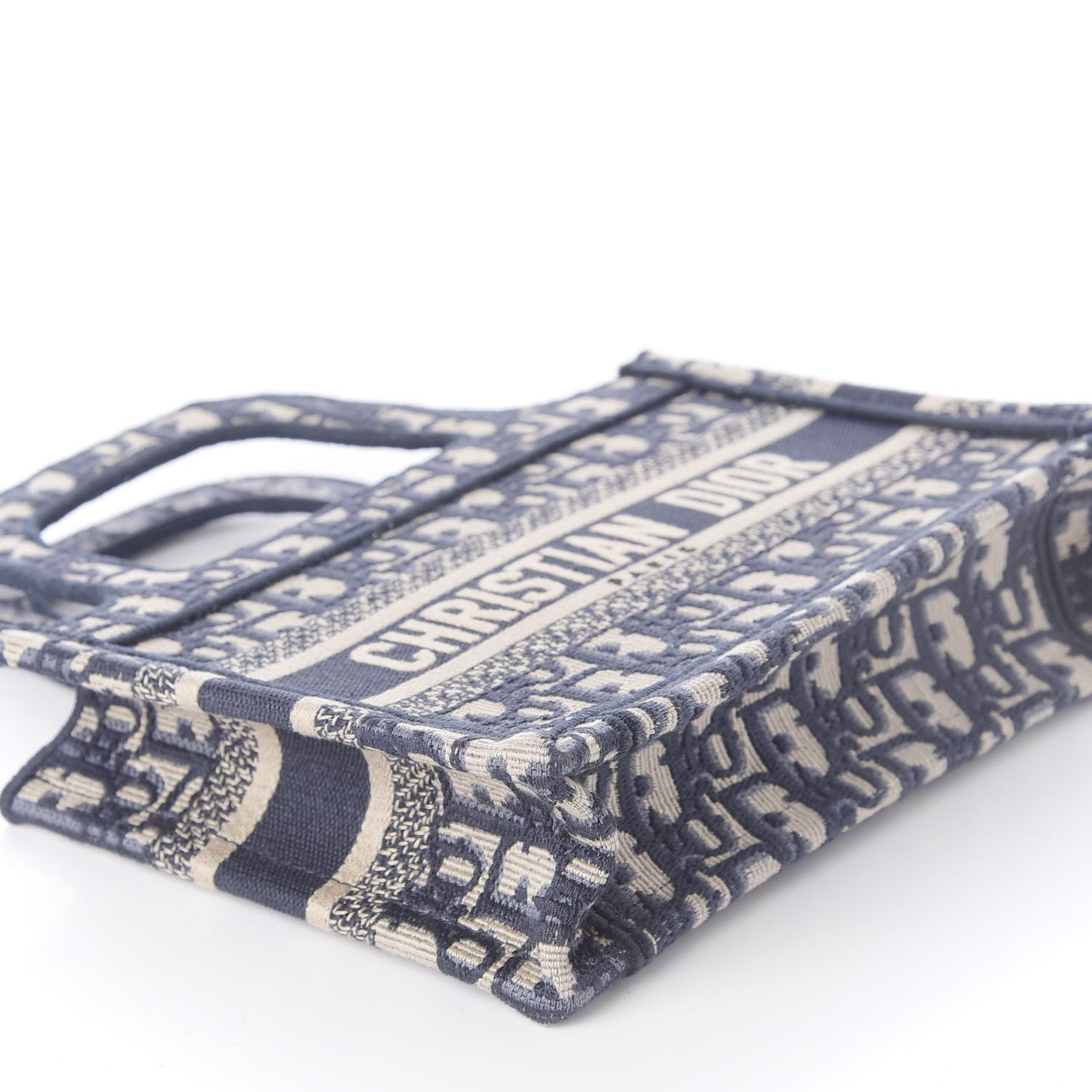 Christian Dior Oblique Mini Book Tote Blue Multicolor 14 of 18
