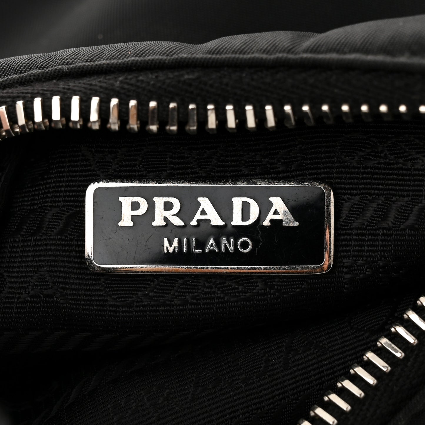 Tessuto Nylon Saffiano Mini Re-Edition 2005 Bag Black