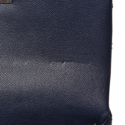 Chanel Caviar Quilted Mini Coco Handle Flap Navy Blue 11 of 12