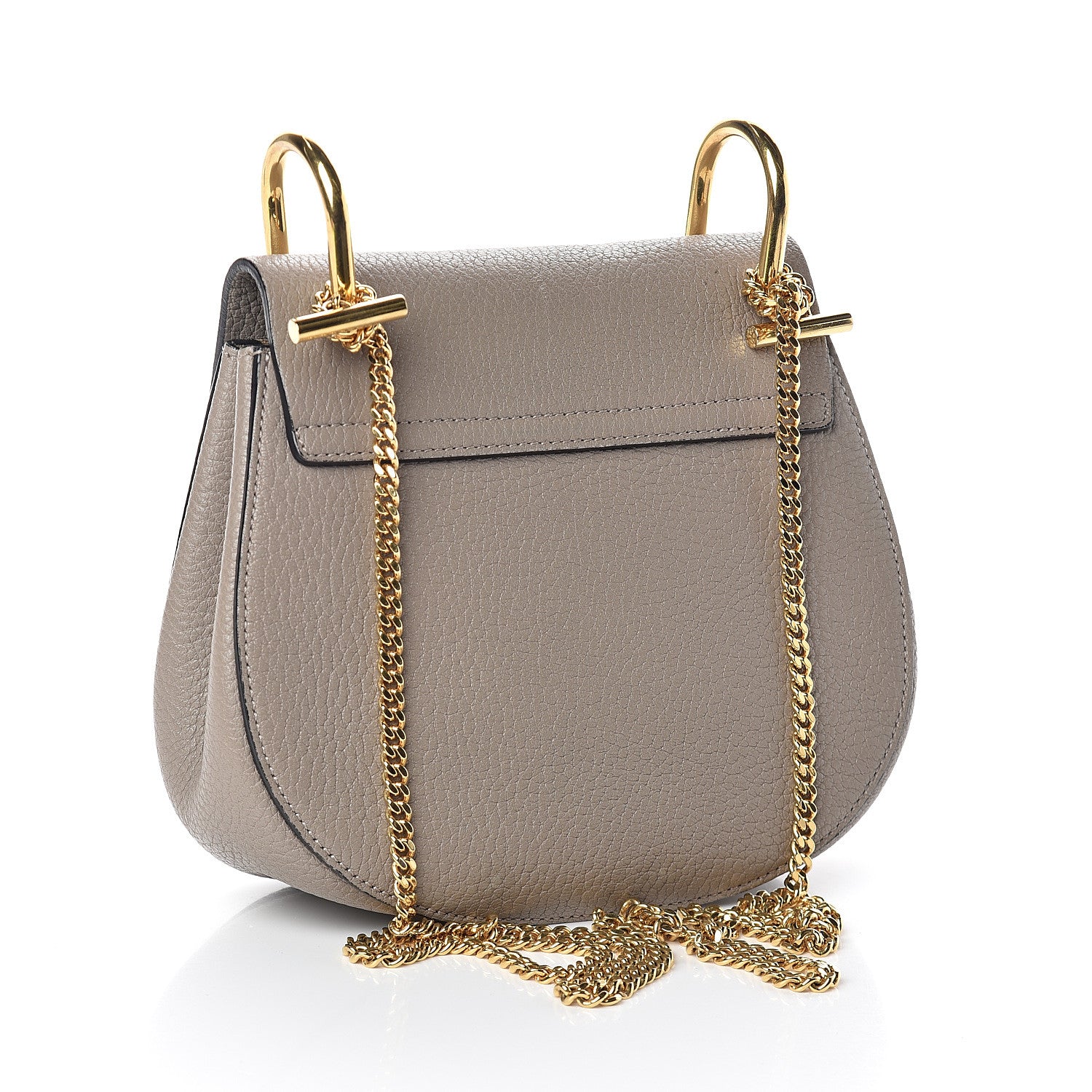 Chloe Grained Lambskin Mini Drew Shoulder Bag Motty Grey 1 of 5