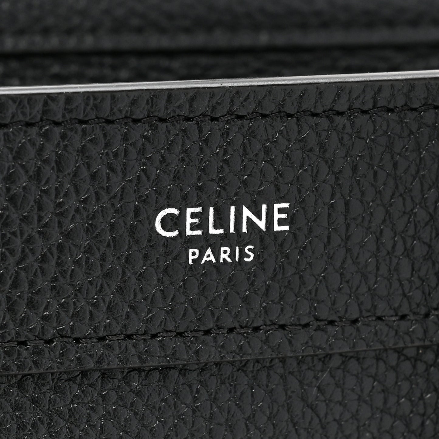 Drummed Calfskin Nano Luggage Black