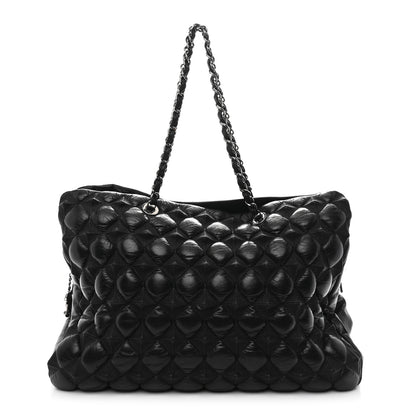 Chanel Glazed Lambskin Quilted Large Stravinsky Tote Black 1 of 12