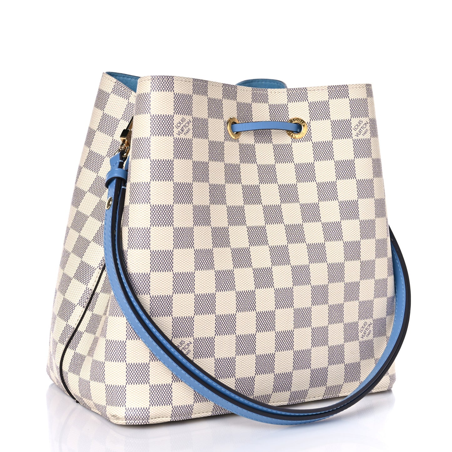Damier Azur Neonoe MM Bleuet