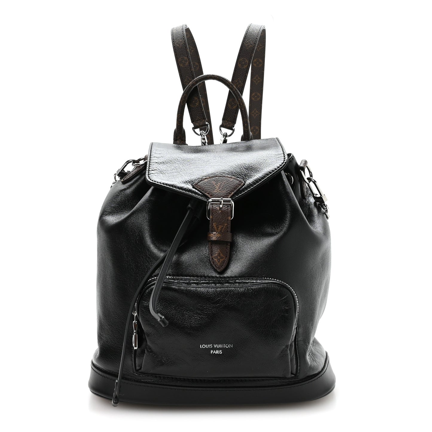 Lambskin Monogram Montsouris Vibe PM Black