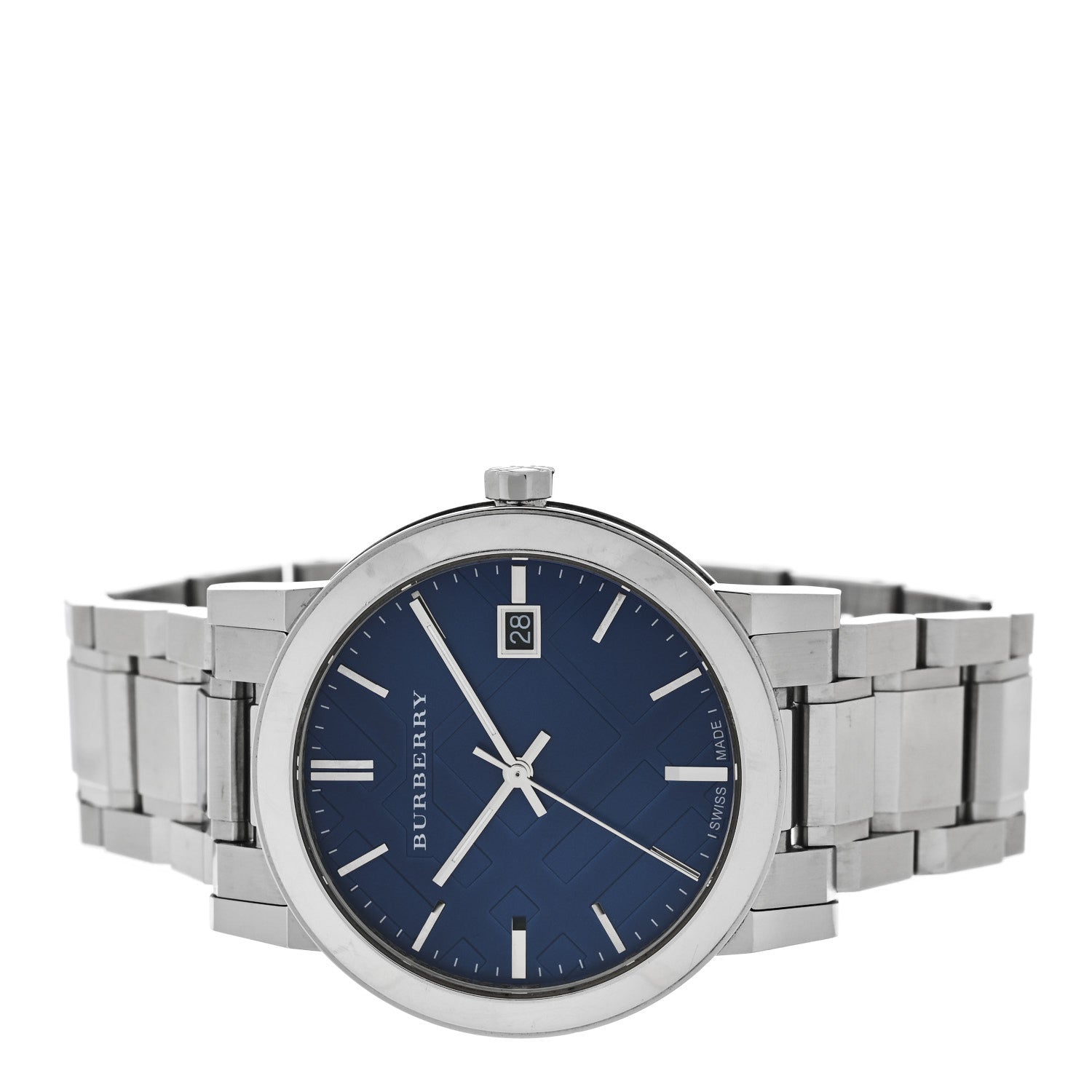 Burberry Stainless Steel 38mm The City Quartz Watch Blue BU9031