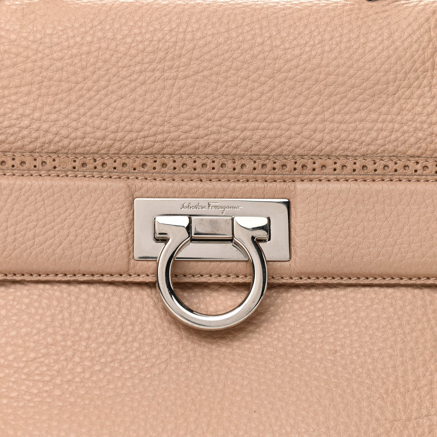 Calfskin Medium Sofia Satchel Beige