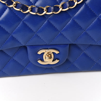 Chanel Lambskin Quilted Mini Rectangular Flap Dark Blue 9 of 10