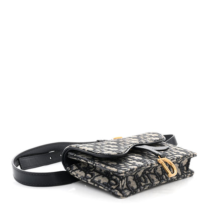 Christian Dior Oblique Saddle Belt Bag Blue 4 of 10