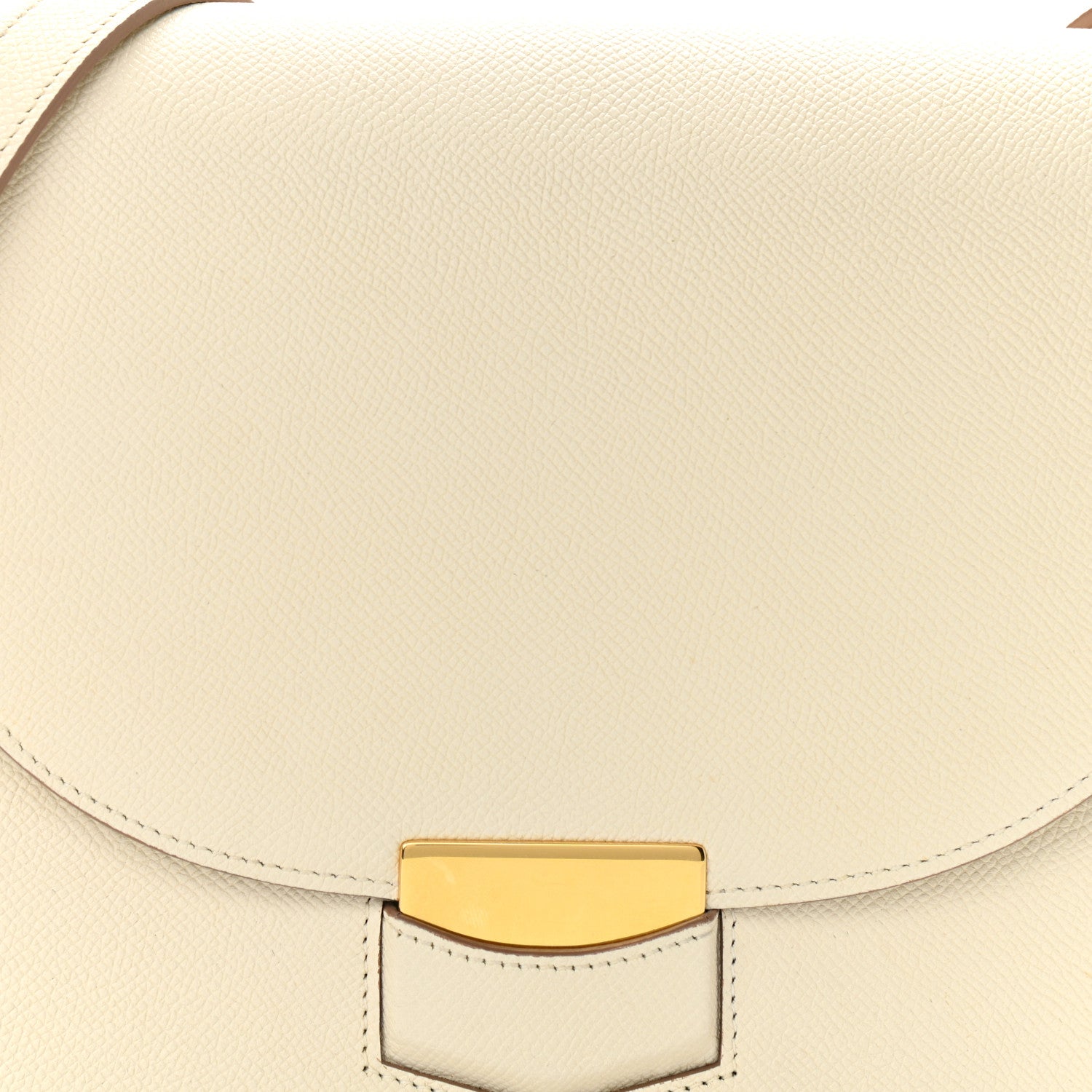 Celine Grained Calfskin Compact Trotteur White 8 of 10