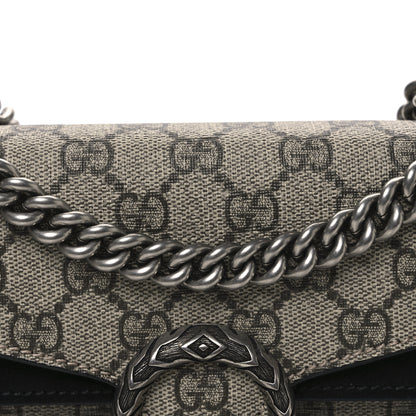 Gucci GG Supreme Monogram Super Mini Dionysus Shoulder Bag Black 8 of 11