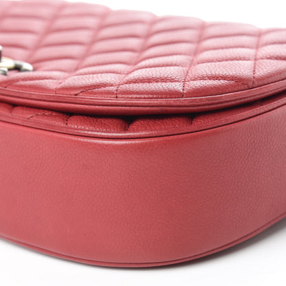 Chanel Caviar Quilted Casual Pocket Messenger Flap Red 7 of 18