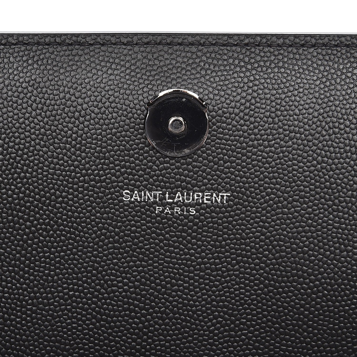 Saint Laurent Grain De Poudre Medium Classic Monogram Kate Satchel Coal 6 of 10
