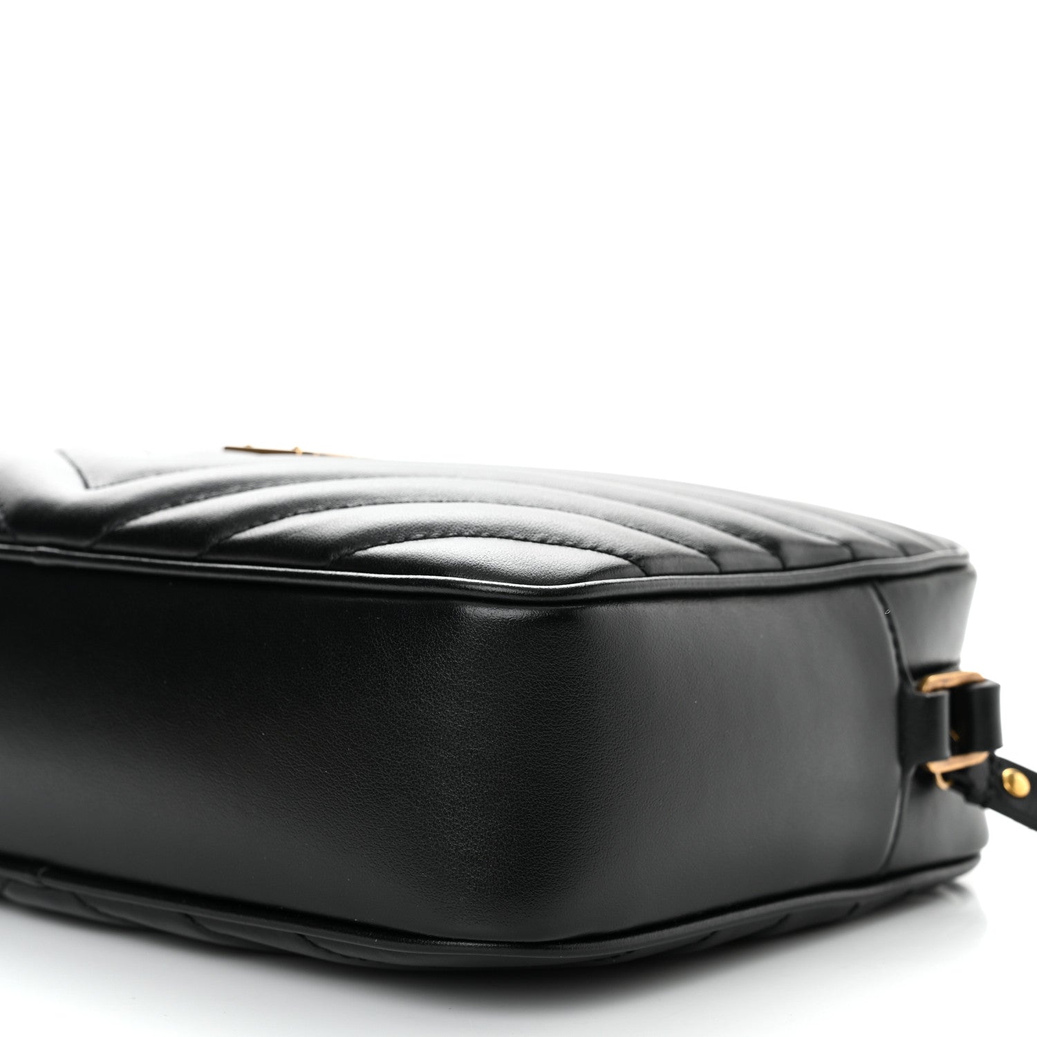 Saint Laurent Calfskin Matelasse Monogram Lou Camera Bag Black 10 of 11