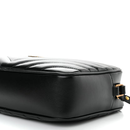 Saint Laurent Calfskin Matelasse Monogram Lou Camera Bag Black 10 of 11