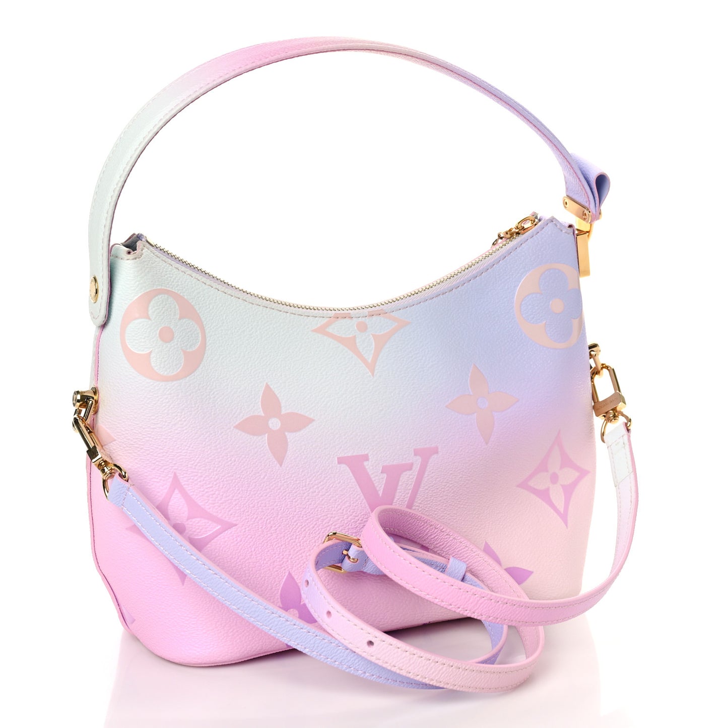 Monogram Giant Spring In The City Marshmallow Hobo PM Sunrise Pastel