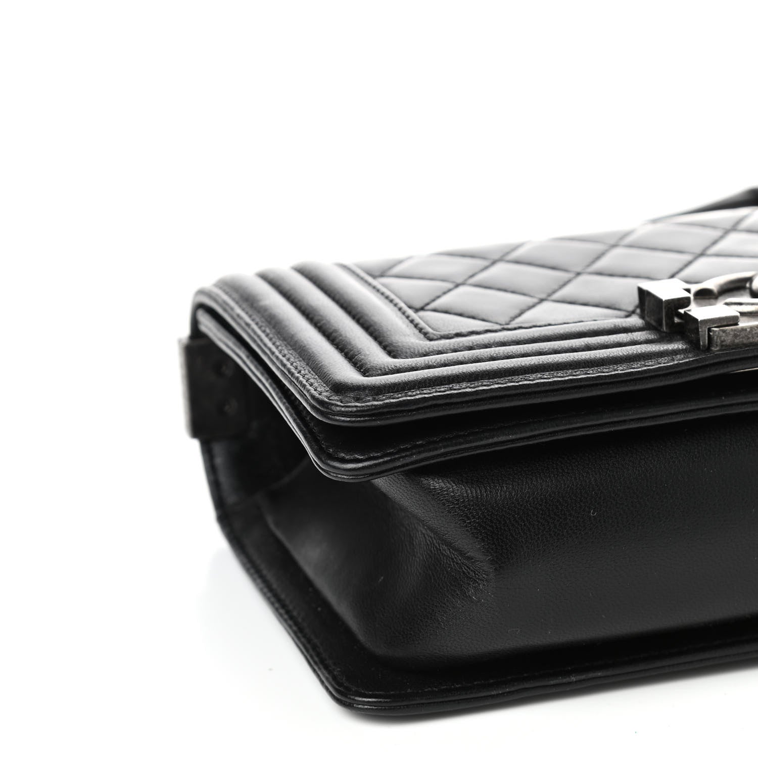 Chanel Lambskin Quilted Small Boy Flap Black 8 of 9
