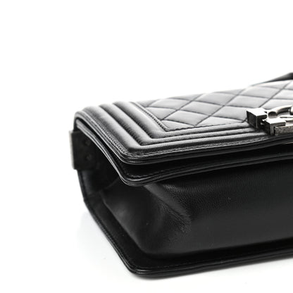 Chanel Lambskin Quilted Small Boy Flap Black 8 of 9