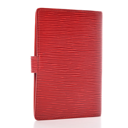 Louis Vuitton Epi Small Ring Agenda Cover Castillan Red 3 of 10