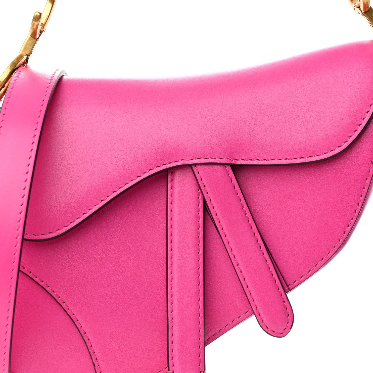 Christian Dior Calfskin Mini Saddle Bag Rani Pink 8 of 12