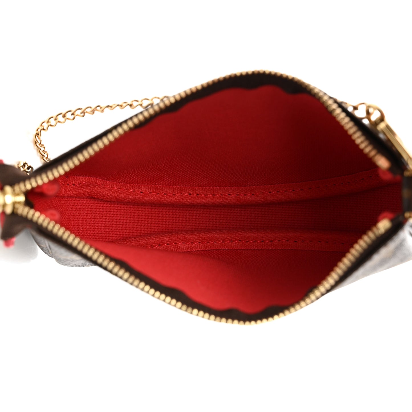 Monogram 2021 Christmas Animation London Mini Pochette Accessories Red