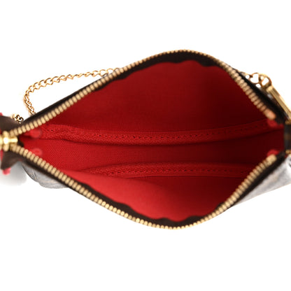 Louis Vuitton Monogram 2021 Christmas Animation London Mini Pochette Accessories Red 5 of 8