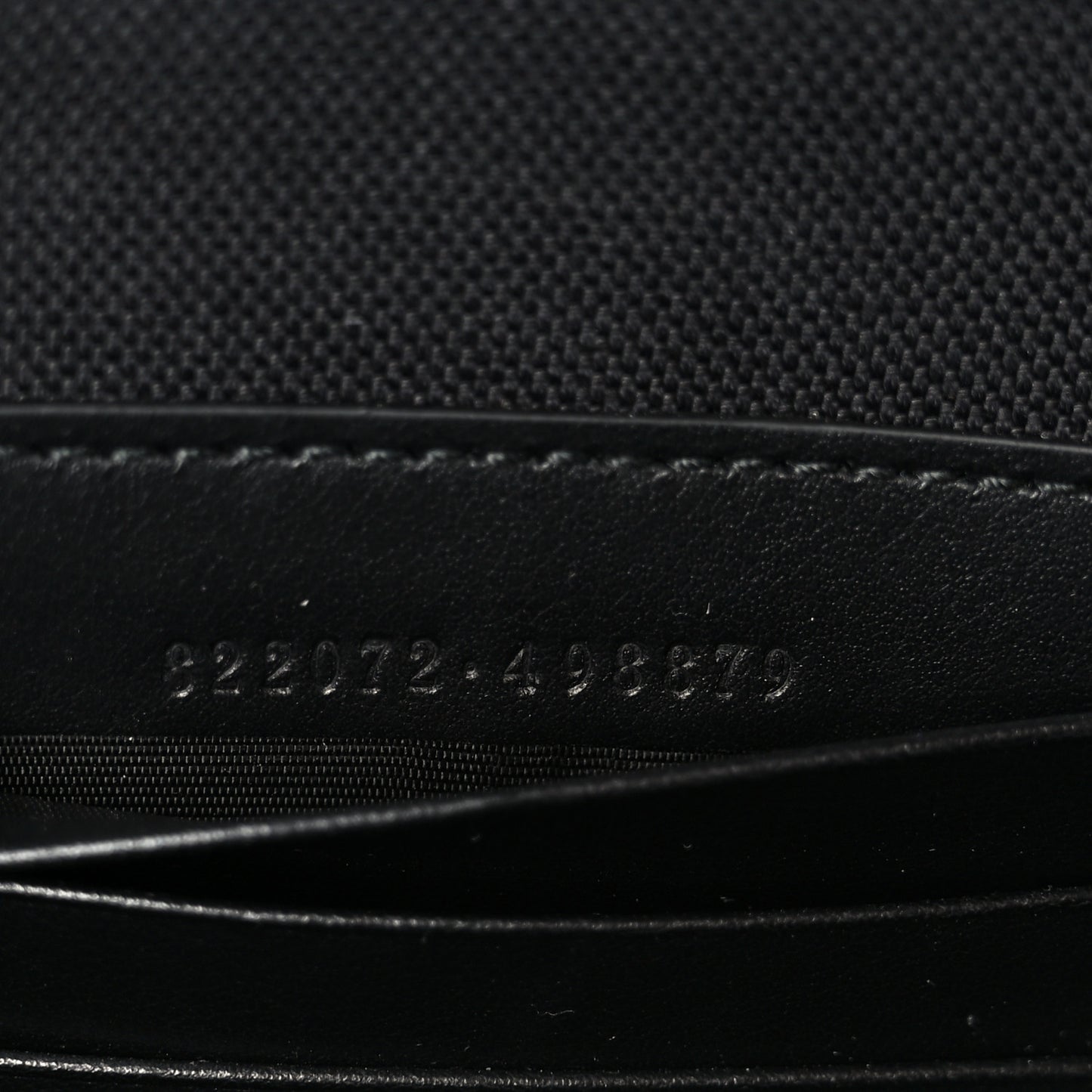 GG Supreme Monogram Calfskin Web Medium Messenger Bag Black Grey
