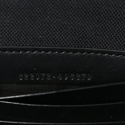 Gucci GG Supreme Monogram Calfskin Web Medium Messenger Bag Black Grey 8 of 11