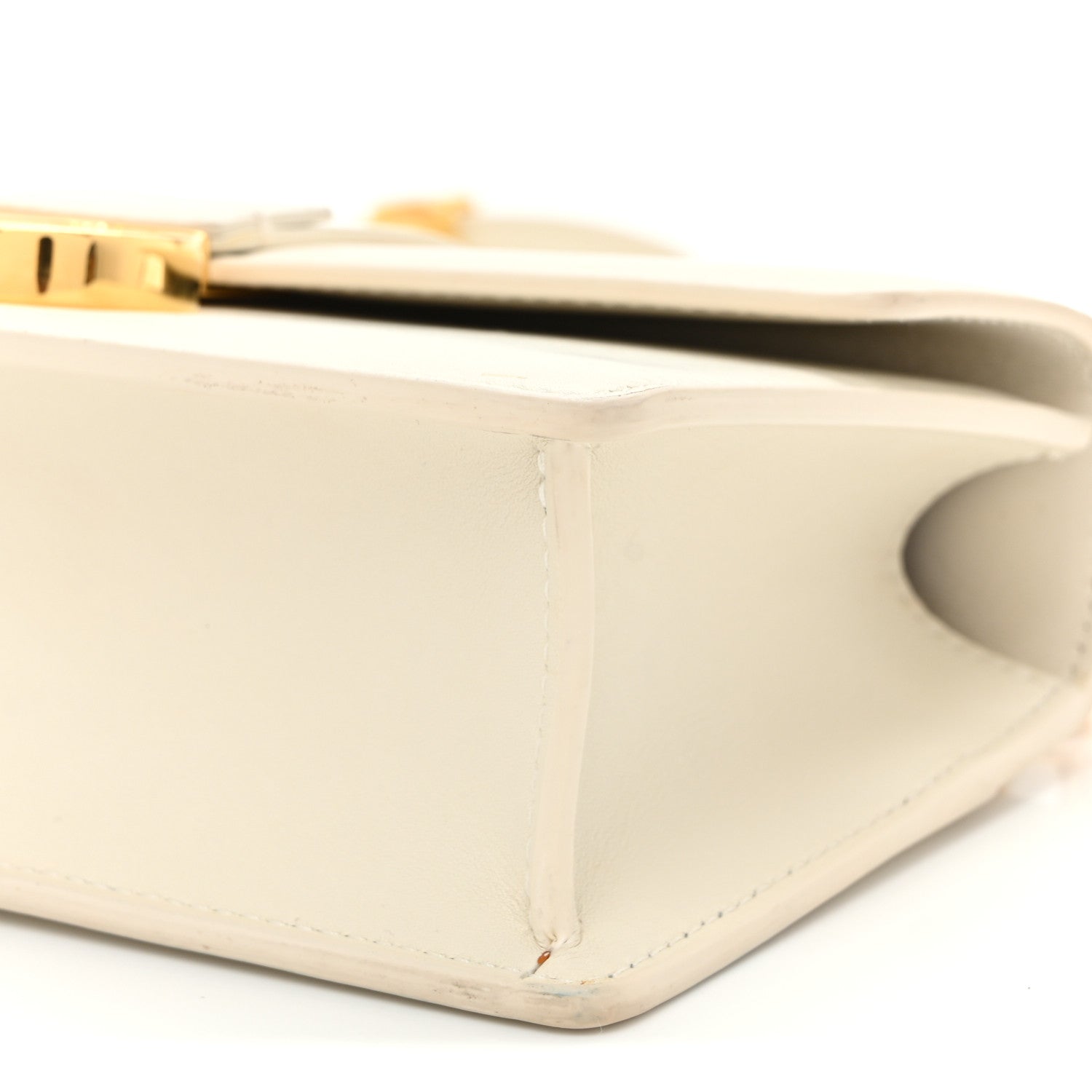Christian Dior Calfskin 30 Montaigne East West Chain Flap Bag Off White 9 of 11