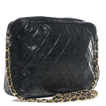 Chanel Lambskin Quilted Tassel Camera Case Black 3 of 7