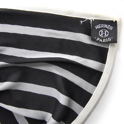 Hermes Silk Jersey Brides De Gala Scarf 90 Black 4 of 6