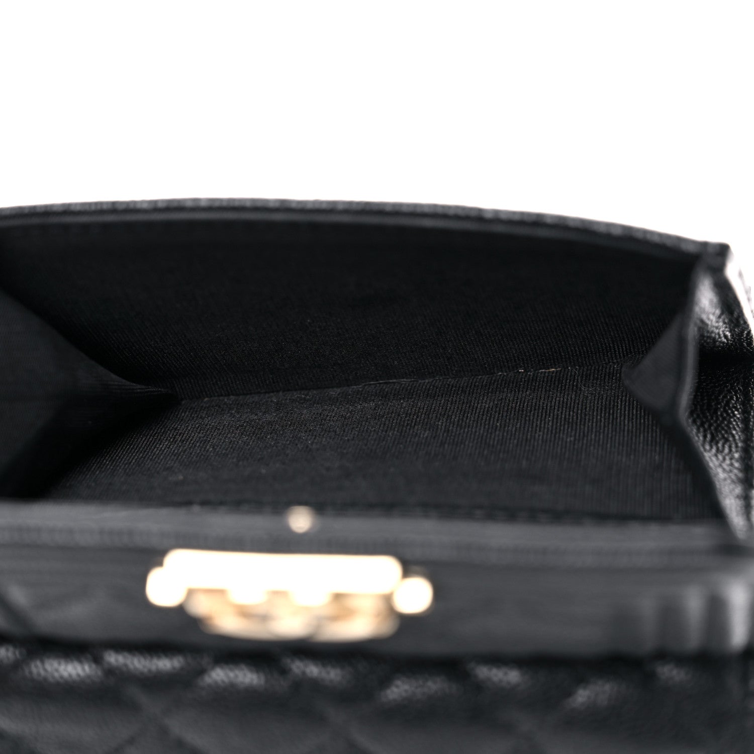 Chanel Caviar Quilted Small Boy Flap Wallet Black 6 of 14