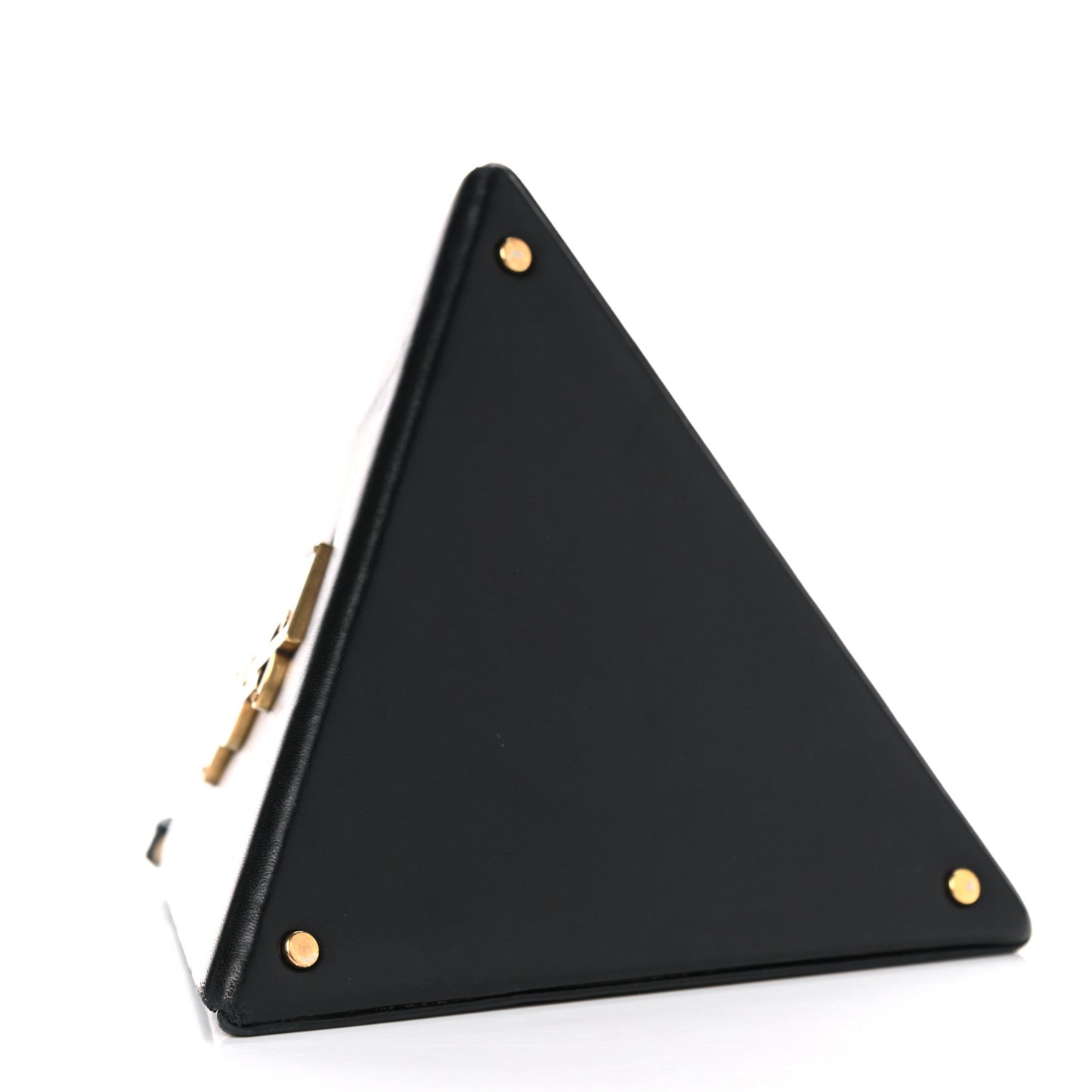 Lambskin Pyramid Clutch Black