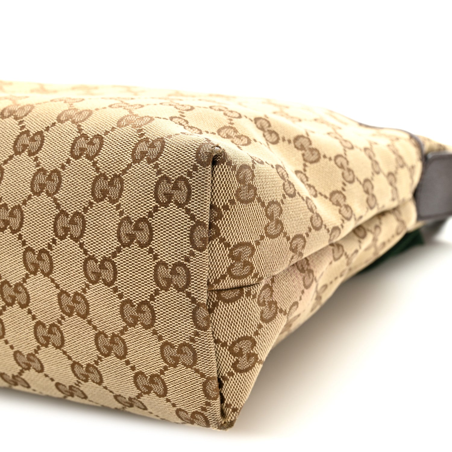 Gucci Monogram Web Medium Flat Messenger Bag Brown 10 of 10