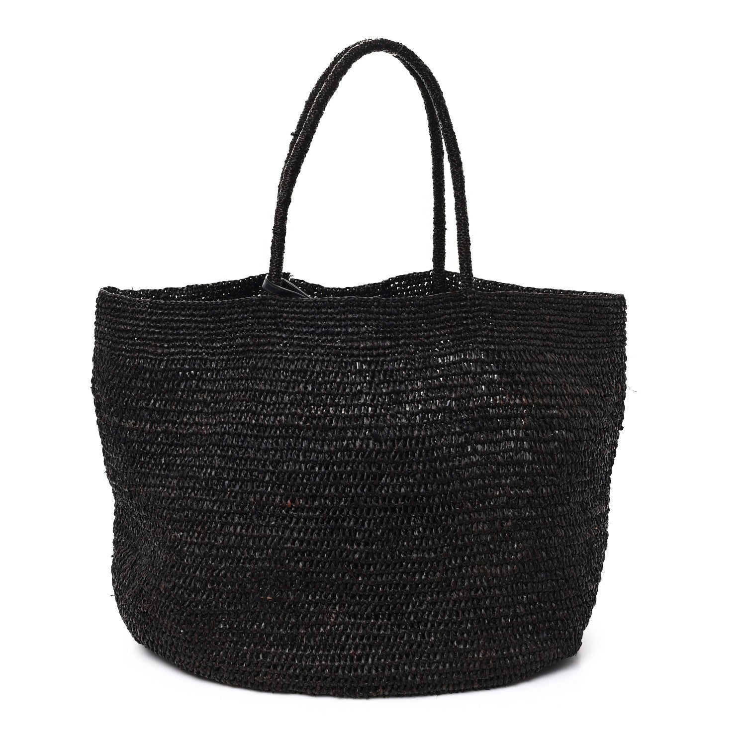 The Row Raffia Oregon Bag Black 1 of 12