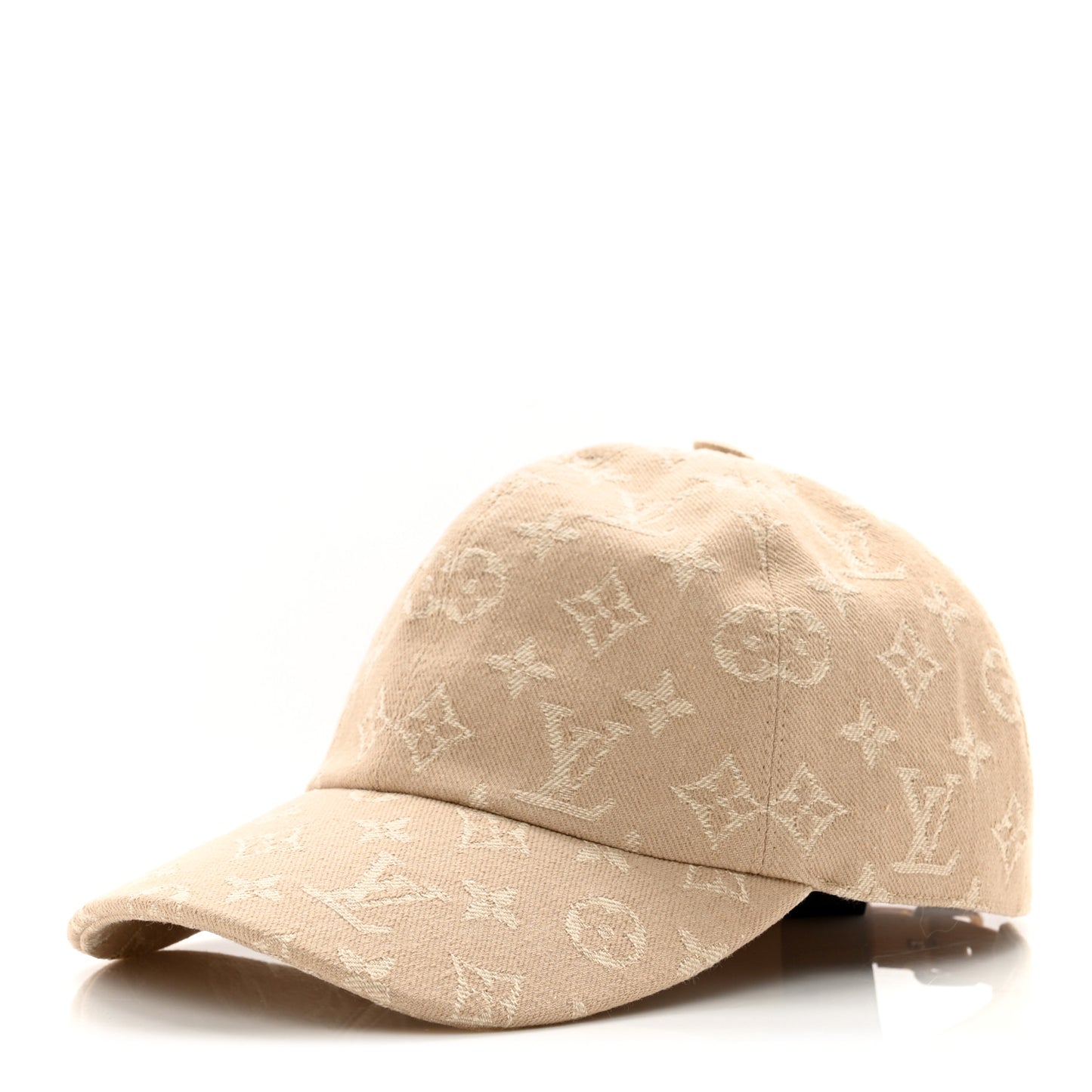 Cotton Monogram Essential Cap M Beige