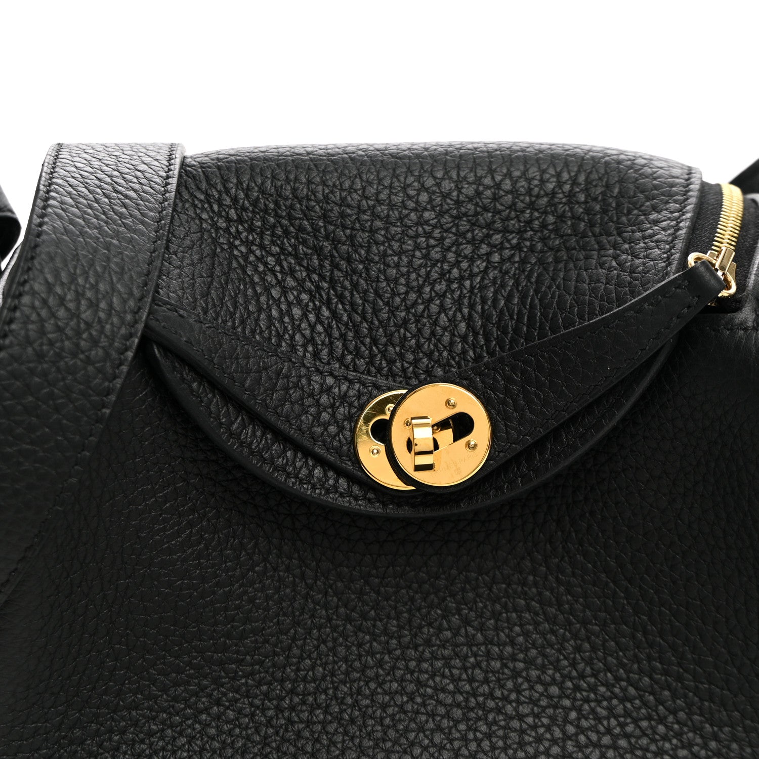 Hermes Taurillon Clemence Mini Lindy 20 Black 8 of 10