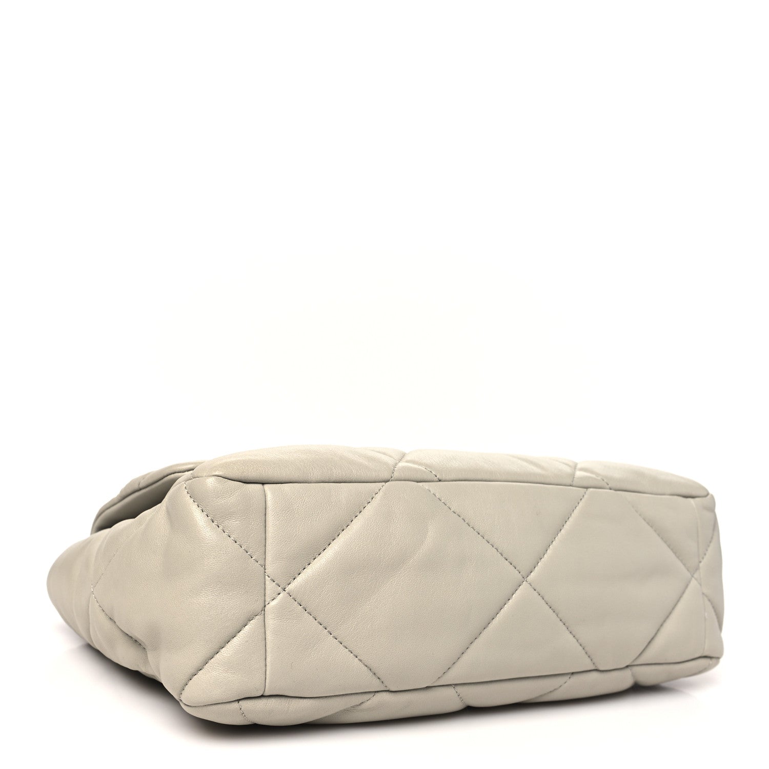 Chanel Lambskin Quilted Large Chanel 19 Flap Grey 4 of 10